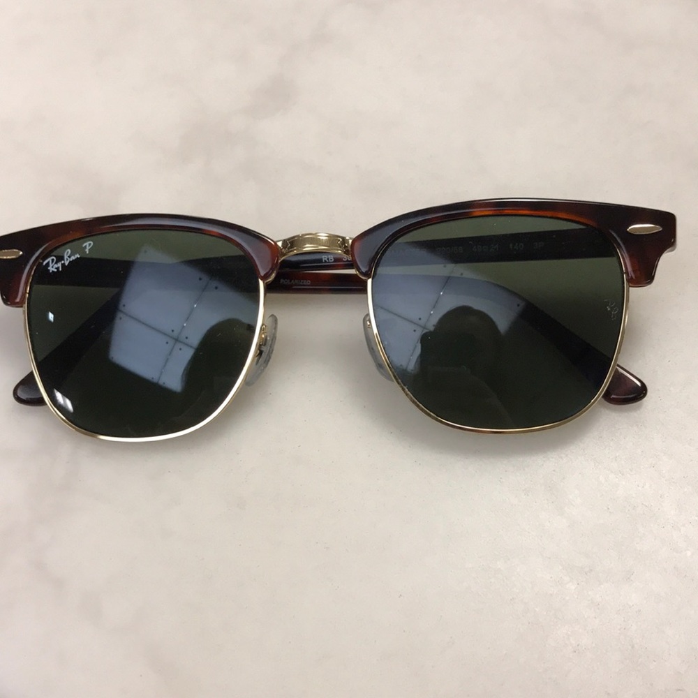 Authentic Polarized Ray Ban Clubmasters